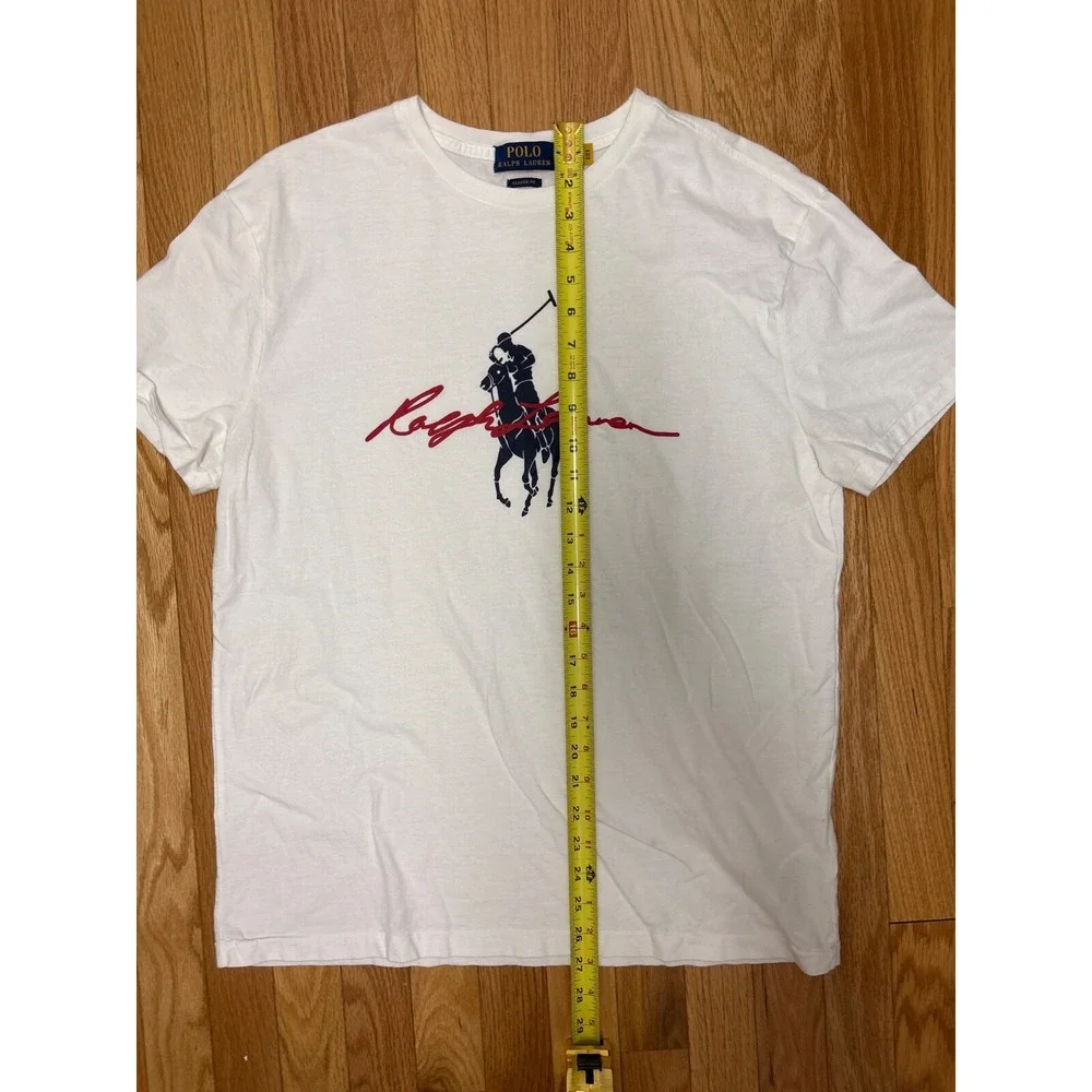 Polo Ralph Lauren Classic Fit Short Sleeve Big‎ Pony Logo T-Shirt White Medium